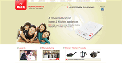 Desktop Screenshot of imexappliances.com